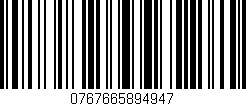 Código de barras (EAN, GTIN, SKU, ISBN): '0767665894947'
