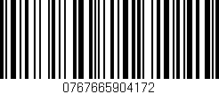Código de barras (EAN, GTIN, SKU, ISBN): '0767665904172'