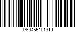 Código de barras (EAN, GTIN, SKU, ISBN): '0768455101610'