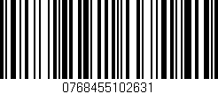 Código de barras (EAN, GTIN, SKU, ISBN): '0768455102631'
