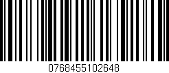 Código de barras (EAN, GTIN, SKU, ISBN): '0768455102648'
