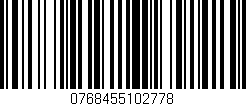 Código de barras (EAN, GTIN, SKU, ISBN): '0768455102778'