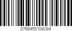 Código de barras (EAN, GTIN, SKU, ISBN): '0768455104284'