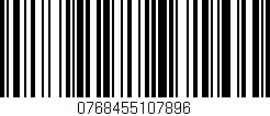 Código de barras (EAN, GTIN, SKU, ISBN): '0768455107896'