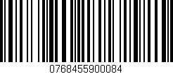 Código de barras (EAN, GTIN, SKU, ISBN): '0768455900084'