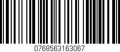 Código de barras (EAN, GTIN, SKU, ISBN): '0768563163067'