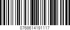 Código de barras (EAN, GTIN, SKU, ISBN): '0768614191117'
