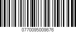 Código de barras (EAN, GTIN, SKU, ISBN): '0770095009676'