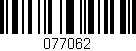 Código de barras (EAN, GTIN, SKU, ISBN): '077062'