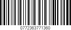 Código de barras (EAN, GTIN, SKU, ISBN): '0772363771360'