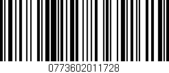 Código de barras (EAN, GTIN, SKU, ISBN): '0773602011728'