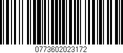 Código de barras (EAN, GTIN, SKU, ISBN): '0773602023172'