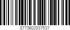 Código de barras (EAN, GTIN, SKU, ISBN): '0773602037537'