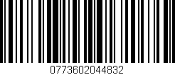 Código de barras (EAN, GTIN, SKU, ISBN): '0773602044832'