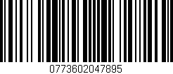 Código de barras (EAN, GTIN, SKU, ISBN): '0773602047895'
