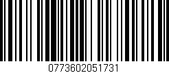 Código de barras (EAN, GTIN, SKU, ISBN): '0773602051731'