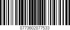 Código de barras (EAN, GTIN, SKU, ISBN): '0773602077533'