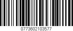 Código de barras (EAN, GTIN, SKU, ISBN): '0773602103577'
