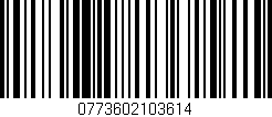 Código de barras (EAN, GTIN, SKU, ISBN): '0773602103614'