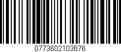 Código de barras (EAN, GTIN, SKU, ISBN): '0773602103676'