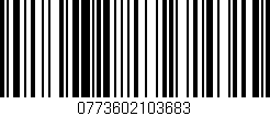 Código de barras (EAN, GTIN, SKU, ISBN): '0773602103683'