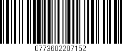 Código de barras (EAN, GTIN, SKU, ISBN): '0773602207152'