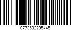 Código de barras (EAN, GTIN, SKU, ISBN): '0773602235445'