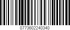 Código de barras (EAN, GTIN, SKU, ISBN): '0773602240340'