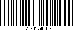 Código de barras (EAN, GTIN, SKU, ISBN): '0773602240395'