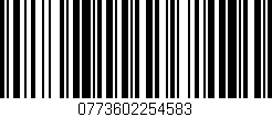 Código de barras (EAN, GTIN, SKU, ISBN): '0773602254583'