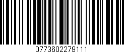 Código de barras (EAN, GTIN, SKU, ISBN): '0773602279111'
