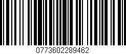 Código de barras (EAN, GTIN, SKU, ISBN): '0773602289462'
