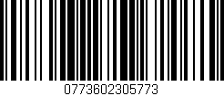 Código de barras (EAN, GTIN, SKU, ISBN): '0773602305773'