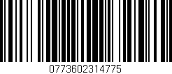 Código de barras (EAN, GTIN, SKU, ISBN): '0773602314775'