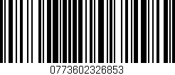Código de barras (EAN, GTIN, SKU, ISBN): '0773602326853'