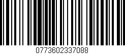 Código de barras (EAN, GTIN, SKU, ISBN): '0773602337088'
