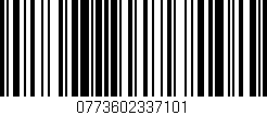 Código de barras (EAN, GTIN, SKU, ISBN): '0773602337101'