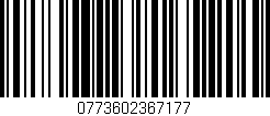 Código de barras (EAN, GTIN, SKU, ISBN): '0773602367177'