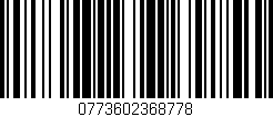 Código de barras (EAN, GTIN, SKU, ISBN): '0773602368778'