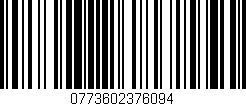 Código de barras (EAN, GTIN, SKU, ISBN): '0773602376094'