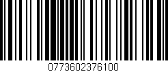 Código de barras (EAN, GTIN, SKU, ISBN): '0773602376100'