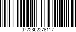 Código de barras (EAN, GTIN, SKU, ISBN): '0773602376117'