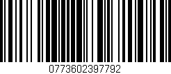 Código de barras (EAN, GTIN, SKU, ISBN): '0773602397792'