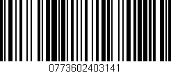 Código de barras (EAN, GTIN, SKU, ISBN): '0773602403141'