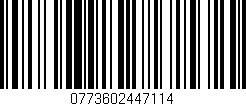 Código de barras (EAN, GTIN, SKU, ISBN): '0773602447114'