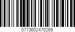 Código de barras (EAN, GTIN, SKU, ISBN): '0773602470266'