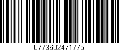 Código de barras (EAN, GTIN, SKU, ISBN): '0773602471775'