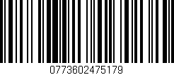 Código de barras (EAN, GTIN, SKU, ISBN): '0773602475179'