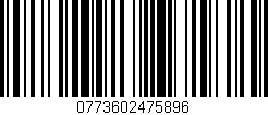 Código de barras (EAN, GTIN, SKU, ISBN): '0773602475896'