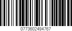 Código de barras (EAN, GTIN, SKU, ISBN): '0773602494767'